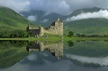 Kilchurn Castle with reflection
 in Loch Awe, Scotland